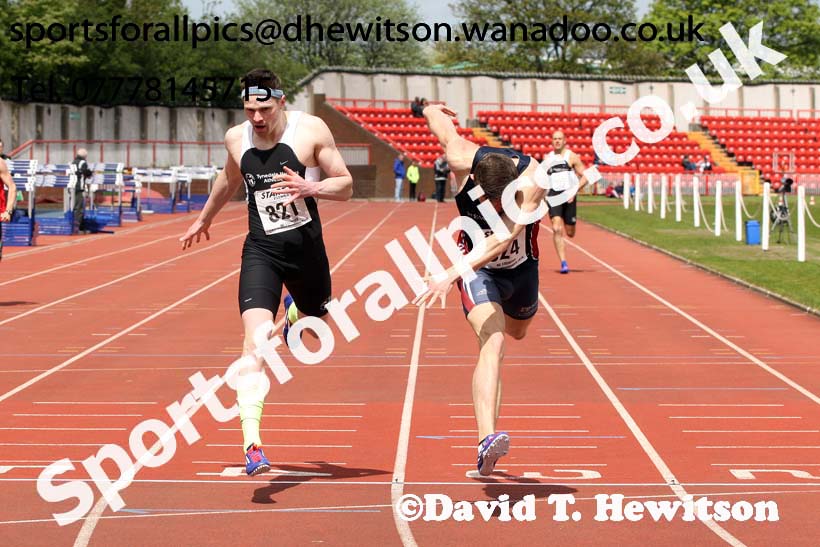 Senior mens 400 metres, North Eastern Track and Field Champs, Gateshead Stadium. Photo: David T. Hewitson/Sports for All Pics